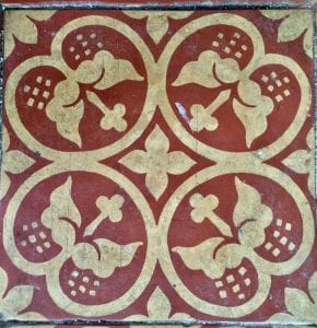  Victorian Minton tile from Hull Minster